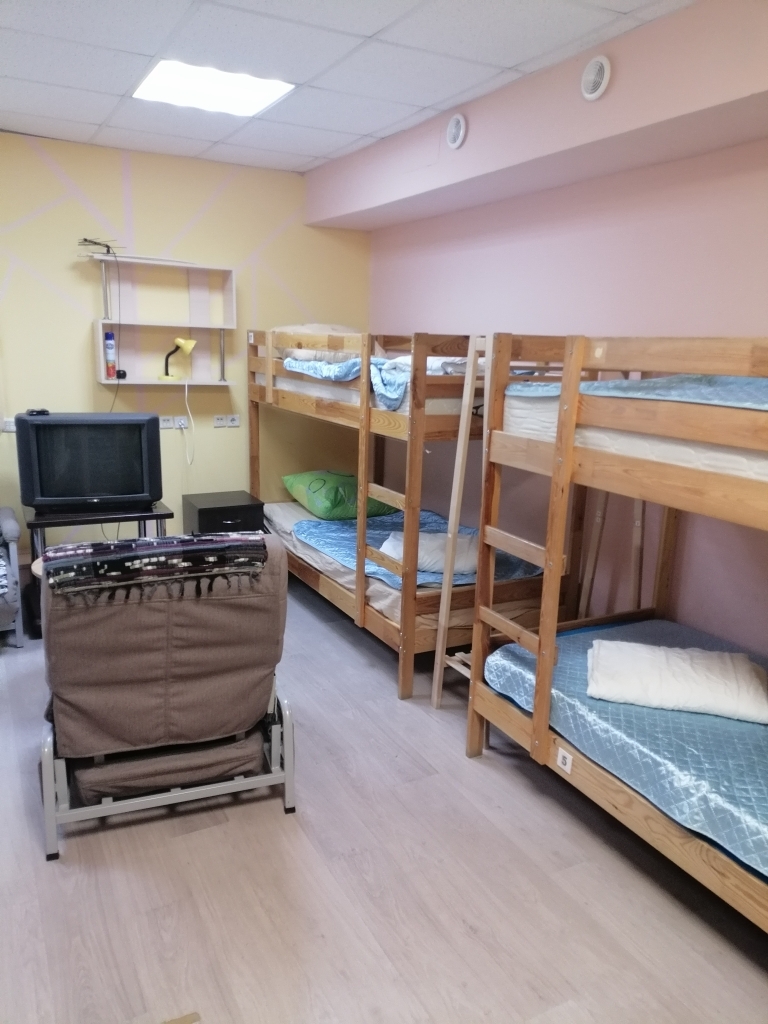 В хостеле — 8-ми местный общий номер